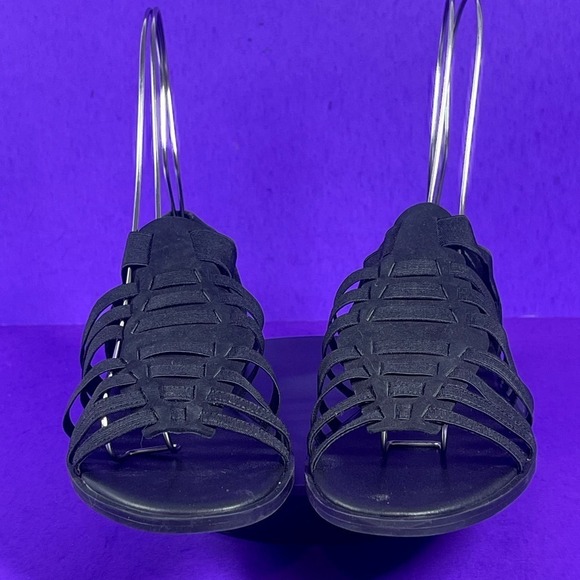 EILEEN FISHER Women's Black Rato Stretch Slip-On Fisherman Sandals Size‎ 7.5-NEW - Picture 2 of 8